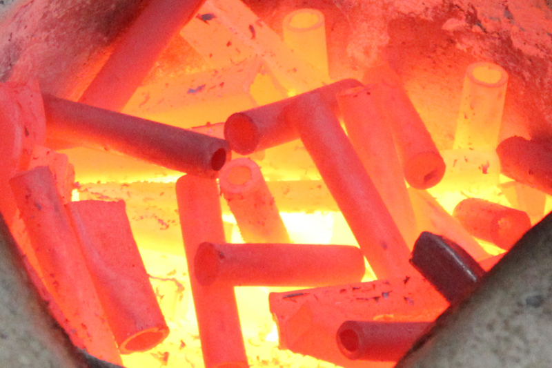 Brass smelting and casting